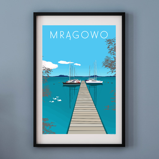 Plakat MRĄGOWO A2 A. W. WIĘCKIEWICZ