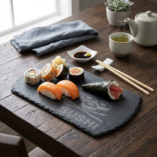patery i talerze Zestaw do serwowania sushi 4 elementy