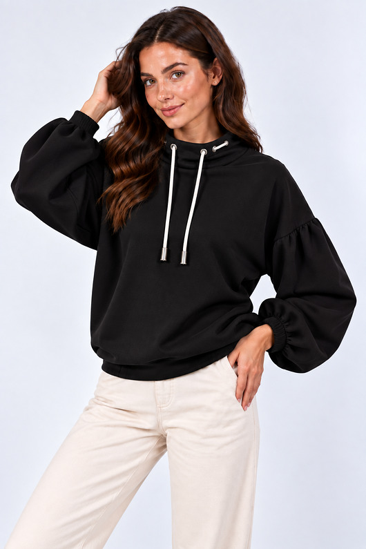 bluza bez kaptura damska Bluza ,,ARIA" Czarny