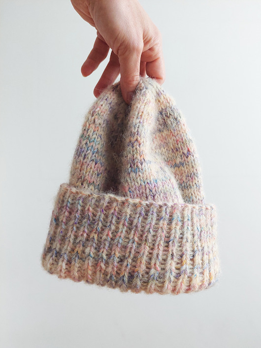 czapki damskie Na drutach "HA_04" alpaca&silk