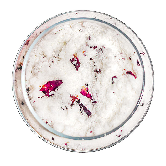 produkty do kąpieli Musujący puder kąpielowy Na Bogato z mlekiem kozim 450g