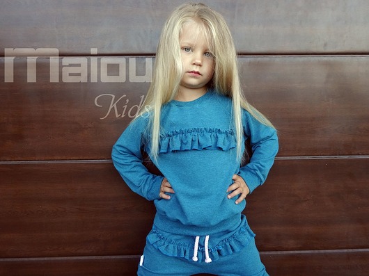 Bluza Deep Blue Falbany MAIOU Kids