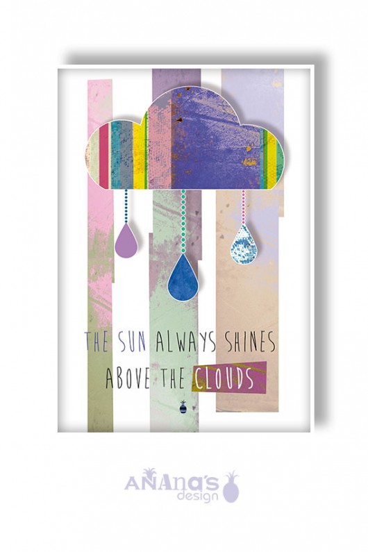 THE CLOUD - plakat ilustrowany (basic size) Ananas Project
