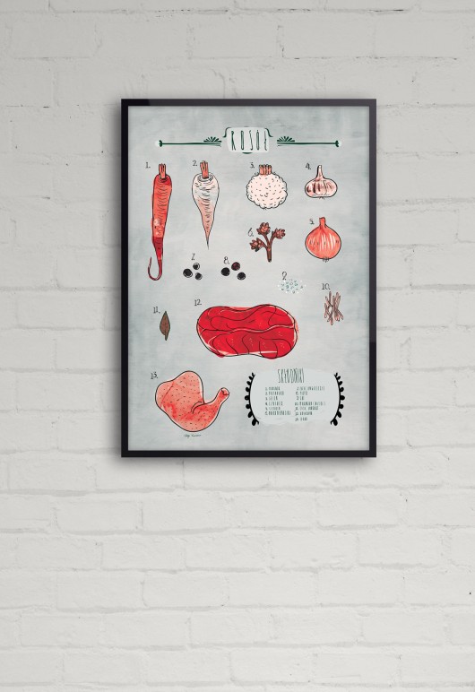 grafiki i ilustracje Rosół - B2 (50x70 cm)