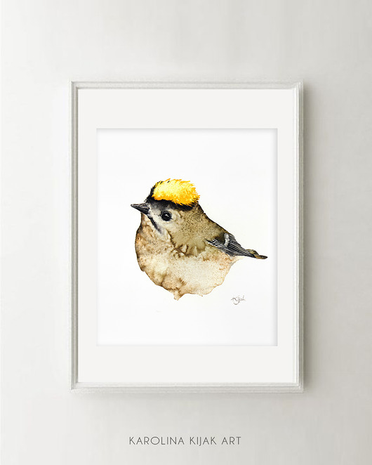 Mysikrólik - plakat, reprodukcja 20x30cm Karolina Kijak