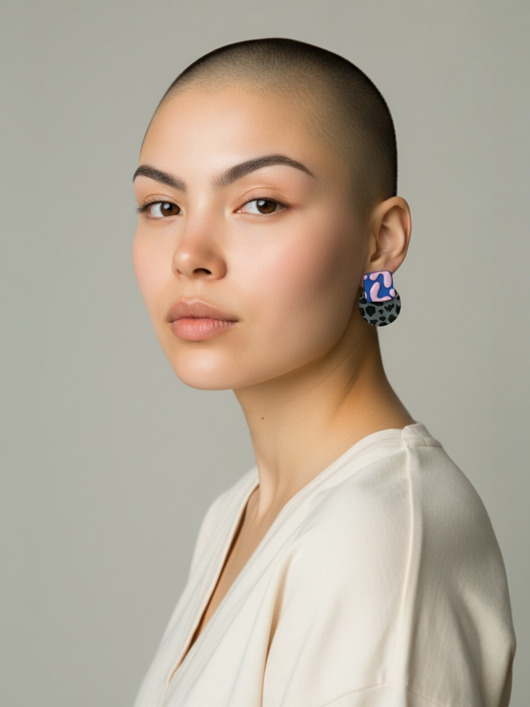 kolczyki z masy plastycznej Kolczyki Funky