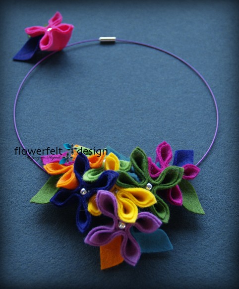 Spring-Biżuteria Autorska  FlowerFelt Design