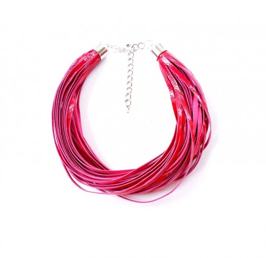 Circles and lines- fuchsia Republika jewelry