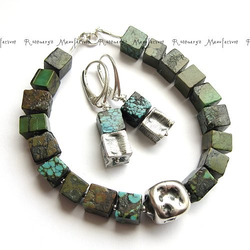 GEMSTONE COLLECTION - Gniecione kostki i turkus by Matusevic