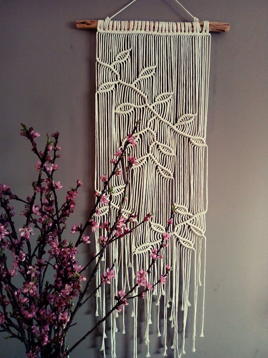 Makrama Listki 36x120 cm od ręki Makrama Decor
