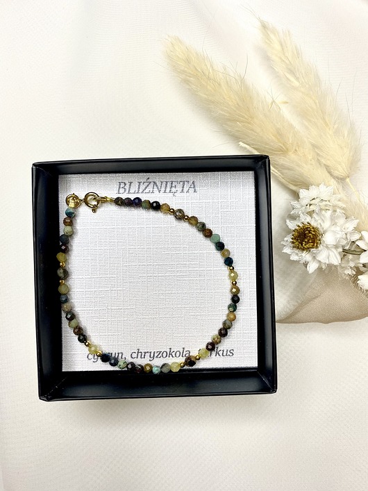 bransoletki z kamieni naturalnych Bransoletka Zodiakalna BLIŹNIĘTA