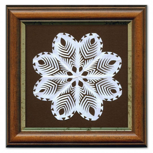 gwiazdka z nieba (Kurpie PaperCut Artwork) na ludowo