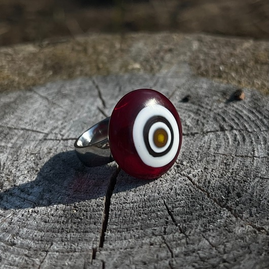 pierścionki srebrne Pierścionek z wymiennym oczkiem greece