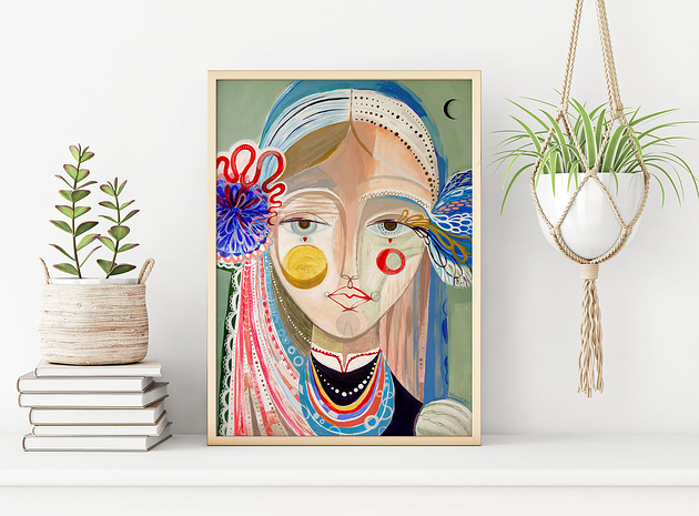 Plakat 50x70 cm - Dwa serduszka Gabriela Krawczyk