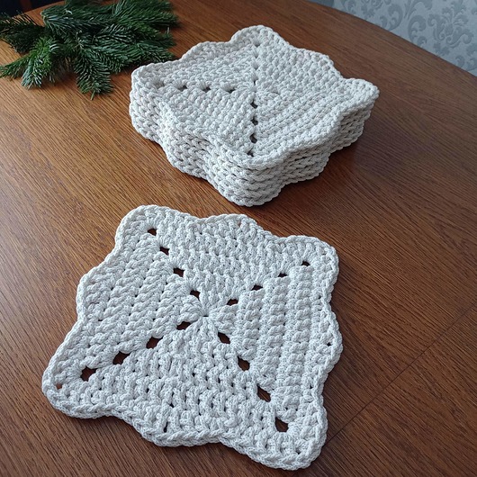 podkładki do kuchni Podkładka kwadratowa ze sznurka 30cmx30cm
