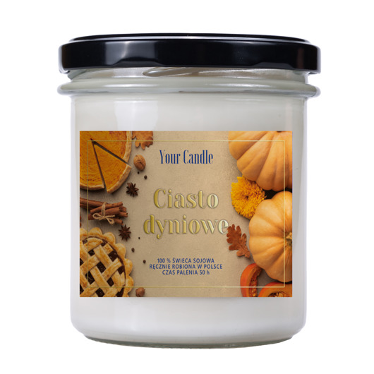 świece zapachowe ŚWIECA SOJOWA CIASTO DYNIOWE 300 ml - YOUR CANDLE