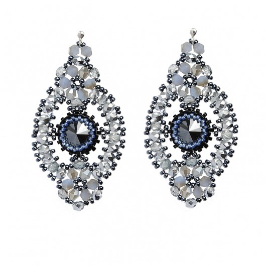 Glossy earrings- silver Republika jewelry