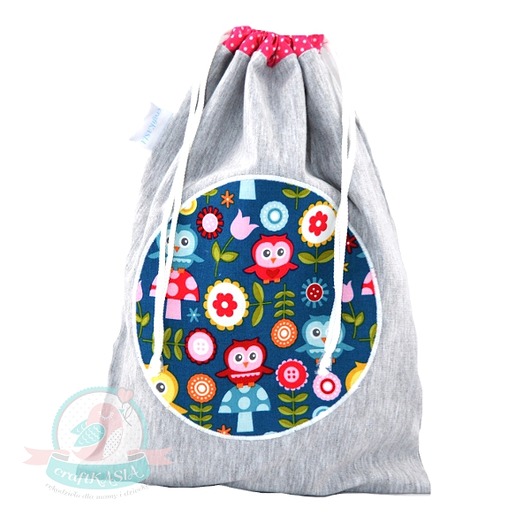 Worek przedszkolaka niemowlaka- Dres- SowyNaNieb craftKASIA