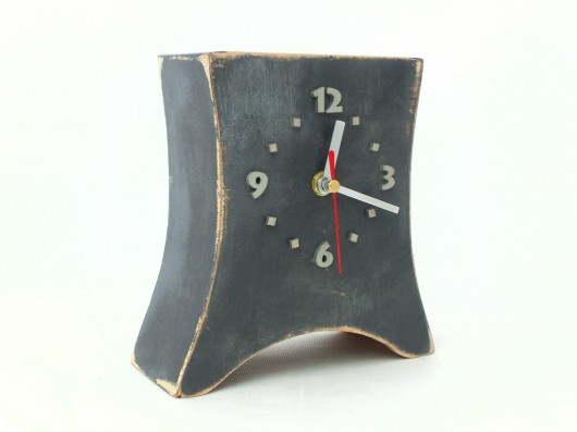 zegarek Olde Szary Arrow Clock Wood Studio