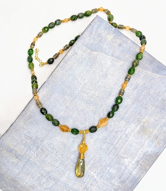 złote naszyjniki Naszyjnik mistyczny, pozłacany