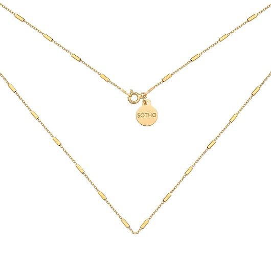 złote naszyjniki Złoty łańcuszkowy naszyjnik