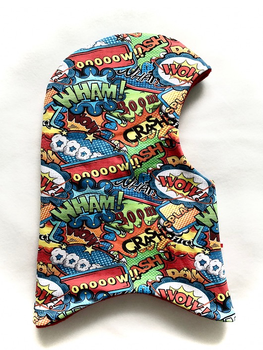 czapki dziecięce Cieplutka kominiarka komiks