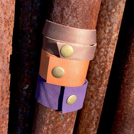 Zestaw Komplet Skórzanych Bransoletek Copper CADOaccessories