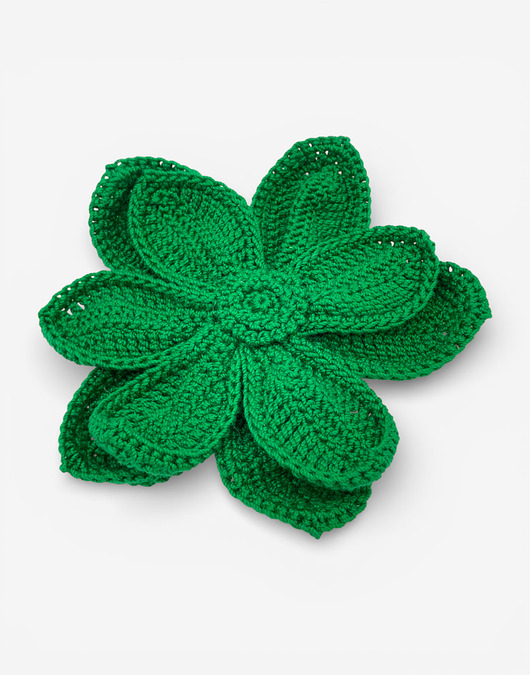 broszki Broszka kwiat XL - zielona