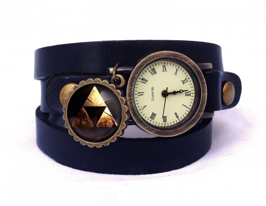 Skórzany zegarek Zelda Triforce EGGinEGG