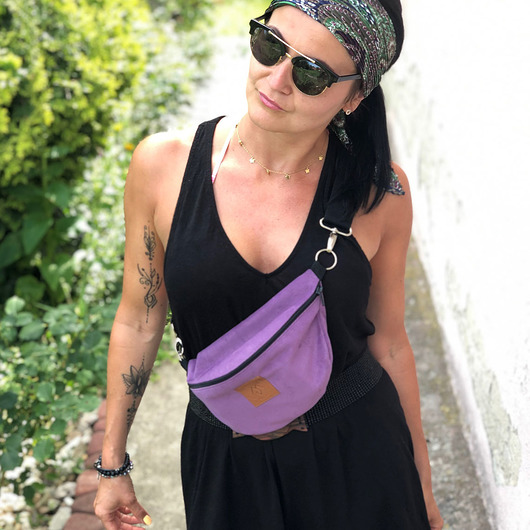 Nerka / torebka Mili Belt Bag L - fioletowa Militu