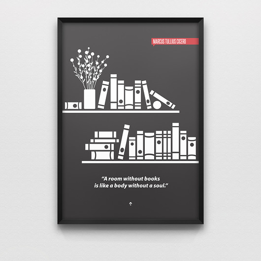 Plakat – A room without books… LazyDog