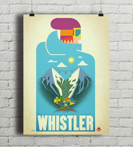 Canada Blue Bird - vintage plakat A4 minimalmill