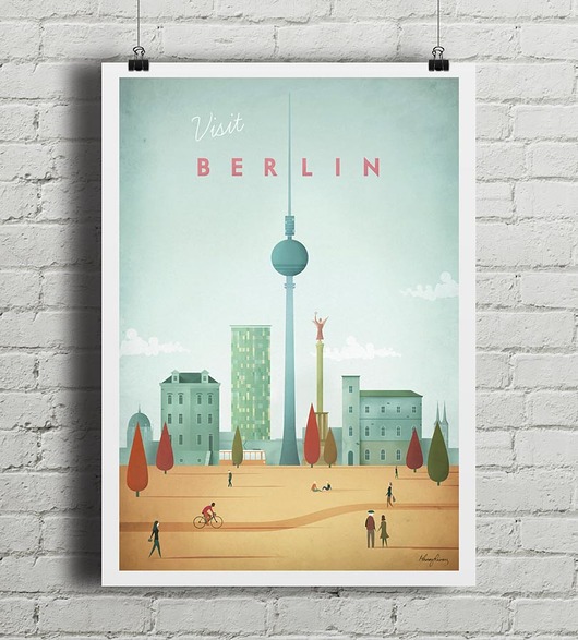 Berlin - vintage plakat minimalmill