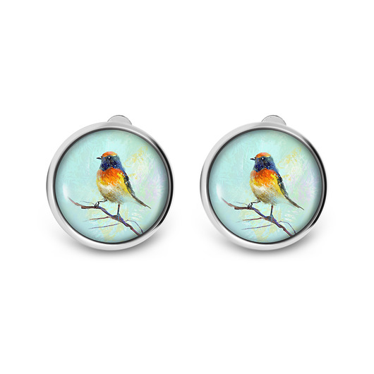 klipsy Klipsy - Kolorowy ptak