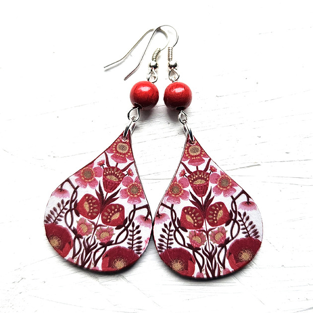 kolczyki drewniane Cud niepamięci