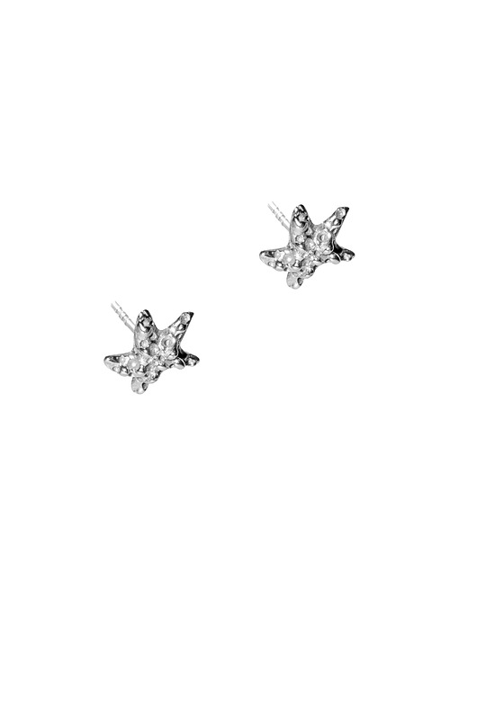 kolczyki srebrne Kolczyki srebrne Rozgwiazdy mini