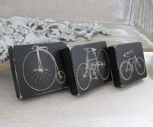 Magnesy Retro Rowery scarllet art