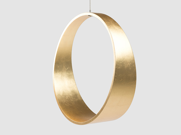 fotele SWING N.2 GOLD BRASS wersja wewnętrzna w kolorze złotym