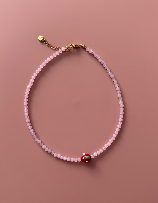 naszyjniki - inne Truskawka i kwarc