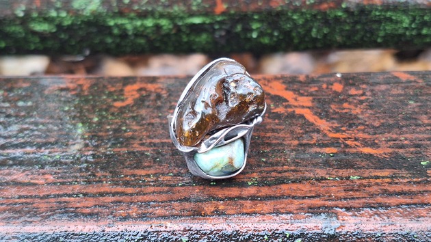 pierścionki - różne Big - pierścionek regulowany