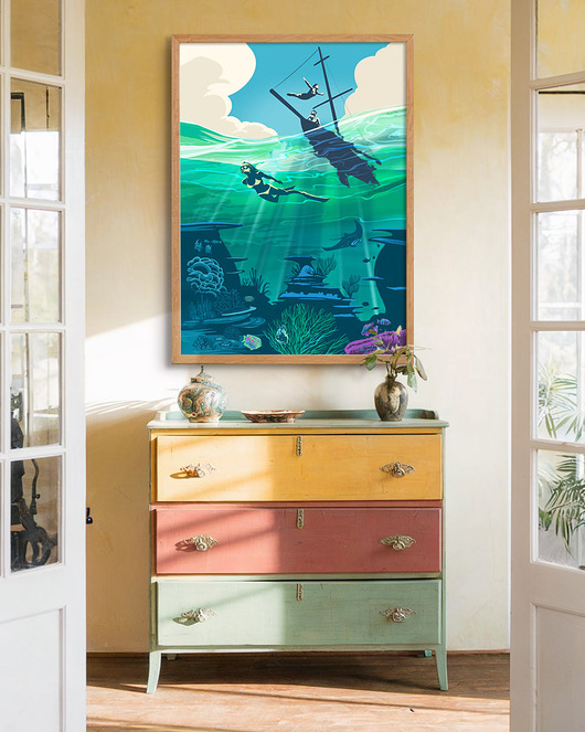 plakaty Nurkowanie / Podwodne światy - plakat fine art