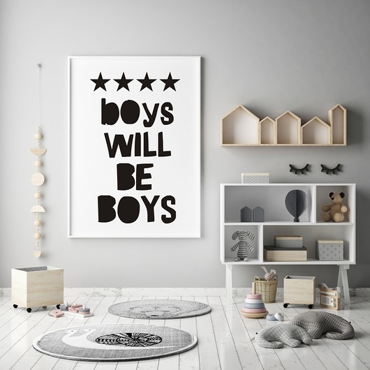 Plakat do dziecięcego pokoju Boys Will Be Boys TamTamTu