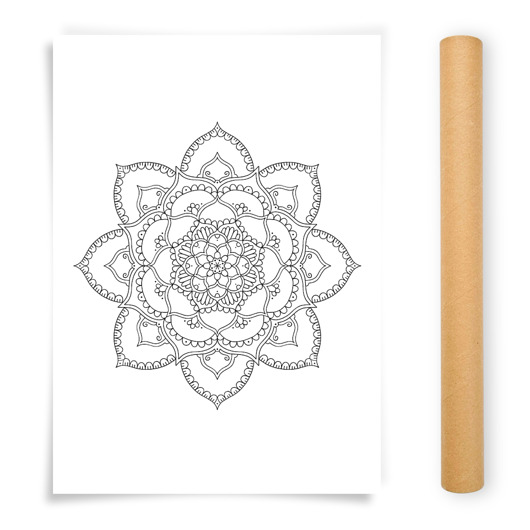 plakaty Plakat do Kolorowania Mandala 50x70cm