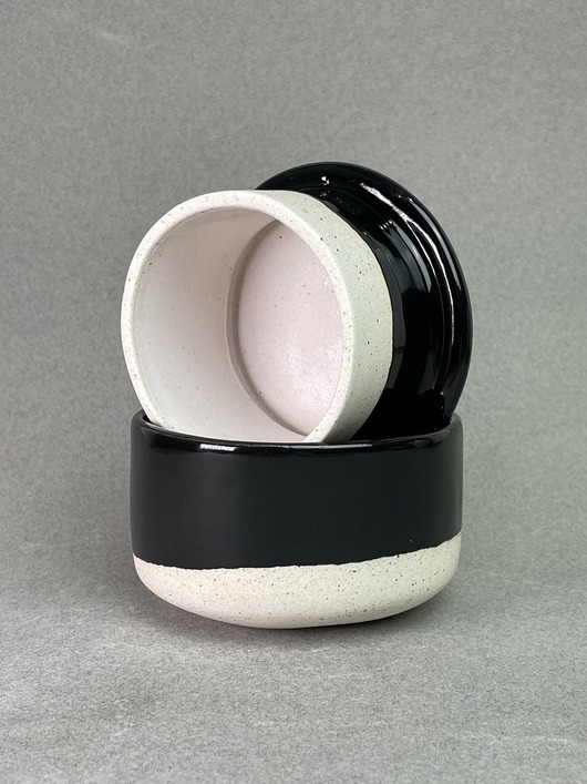 pojemniki kuchenne French Butter Dish / White Sand