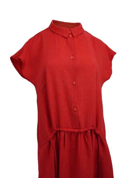 sukienki midi damskie Sukienka z kołnierzykiem