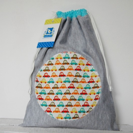 Worek przedszkolaka niemowlaka- Dres- Autka craftKASIA