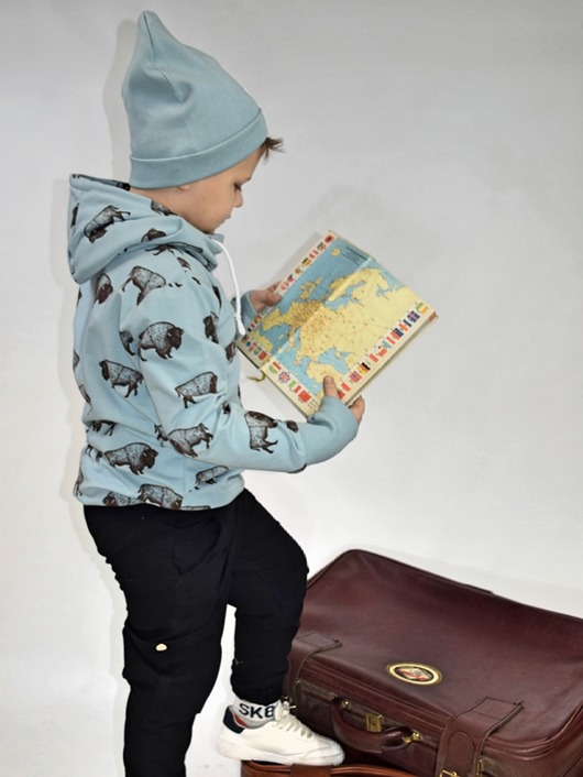 Bluza bison hoodie Dzianinowe
