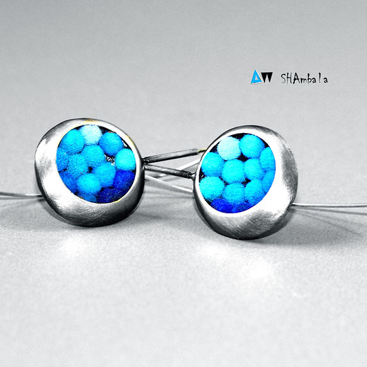 kolczyki TURQUOISE MELANGE SHAMBALA