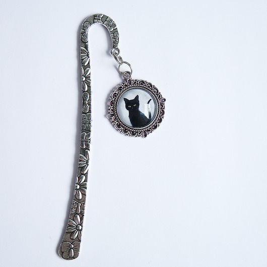 zakładki do książek Zakładka - Czarny kot