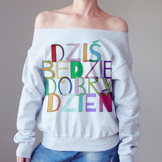 Dziś będzie dobry dzień  Podszyty dekolt Z ONE MUG A DAY